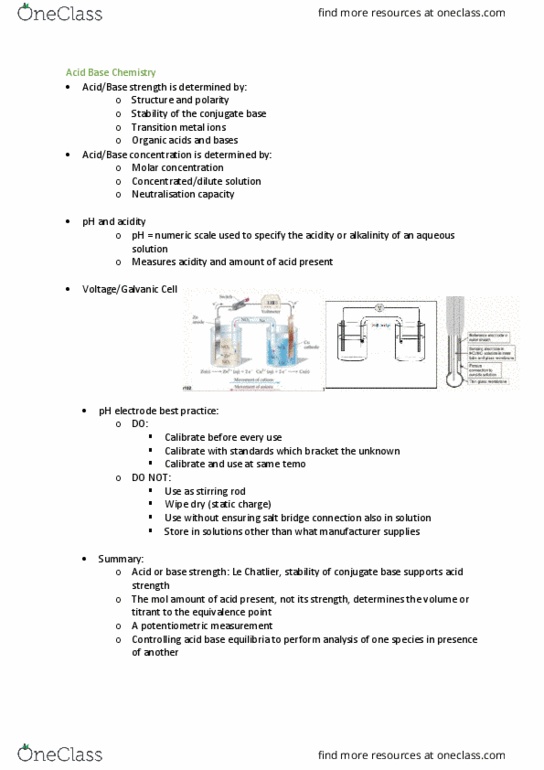 CHEM102 Lecture Notes - Lecture 2: Molar Concentration, Titration, Conjugate Acid thumbnail
