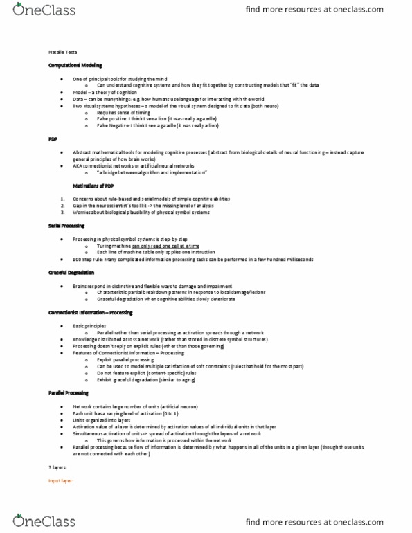 CGSC170 Lecture Notes - Lecture 2: Artificial Neural Network, Fault Tolerance, Turing Machine thumbnail