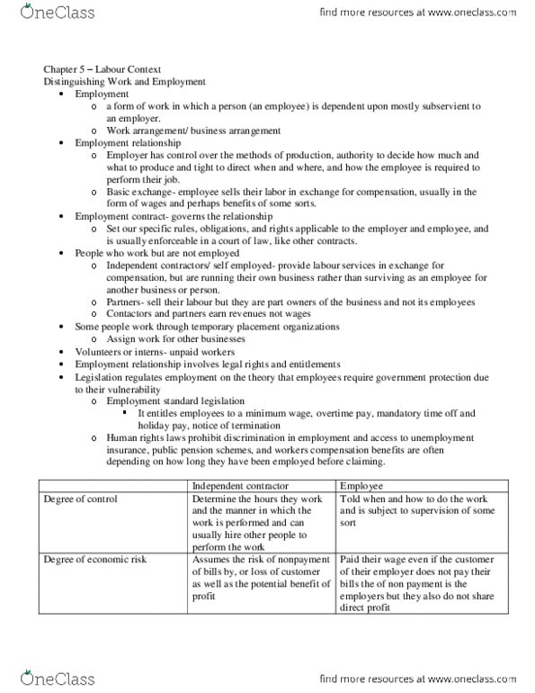 ADMS 1000 Chapter Notes - Chapter 5: Employment Equity (Canada), Class Consciousness, Bounded Rationality thumbnail