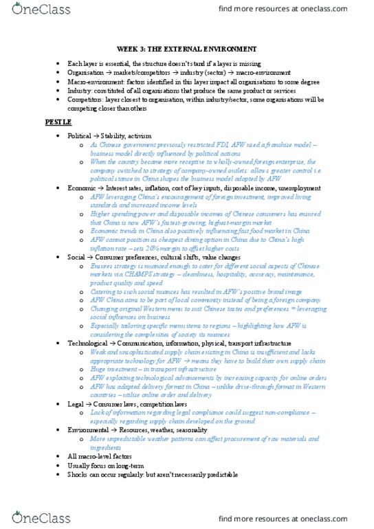 BUSS1000 Lecture Notes - Lecture 3: Pest Analysis, Scenario Planning, Kfc thumbnail