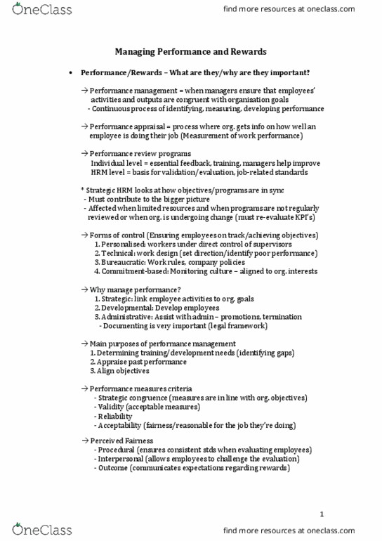 21555 Lecture Notes - Lecture 6: Performance Appraisal, Job Design, Goal Setting thumbnail