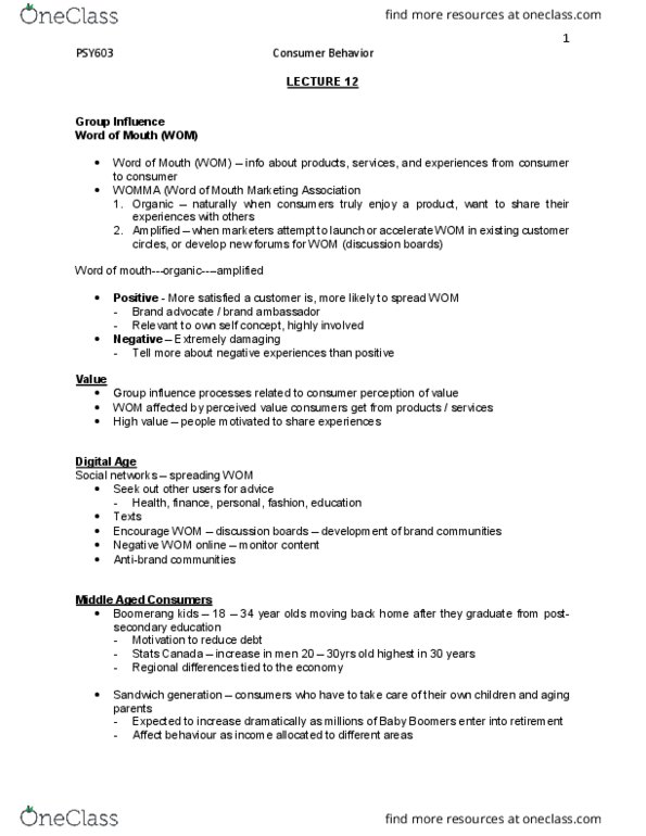 PSY603 Lecture Notes - Lecture 12: Baby Boomers, No. 12 Group Raf, Sandwich Generation thumbnail