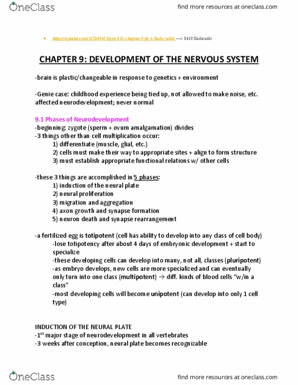 PSYC 3030 Chapter 9, 10, 12, 13, 14, 15, 17: PSYC 3410 chapter notes thumbnail