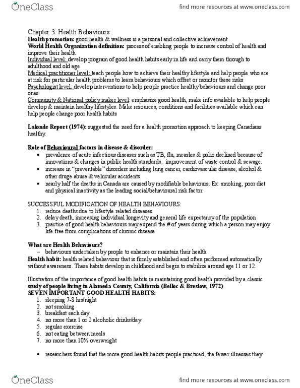 PSYC 314 Chapter Notes - Chapter 3: Cognitive Behavioral Therapy, Cognitive Restructuring, Self-Control thumbnail