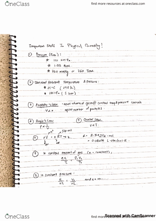CHEM10003 Lecture 12: Physical Chemistry Notes thumbnail