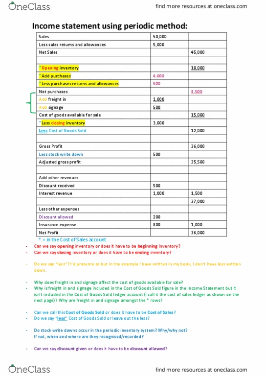 ACC1100 Lecture Notes - Lecture 4: Income Statement, Retained Earnings thumbnail