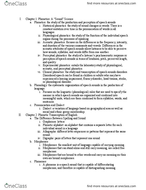 CSCD 2209 Lecture Notes - Lecture 2: Homorganic Consonant, Affricate Consonant, Vocal Folds thumbnail