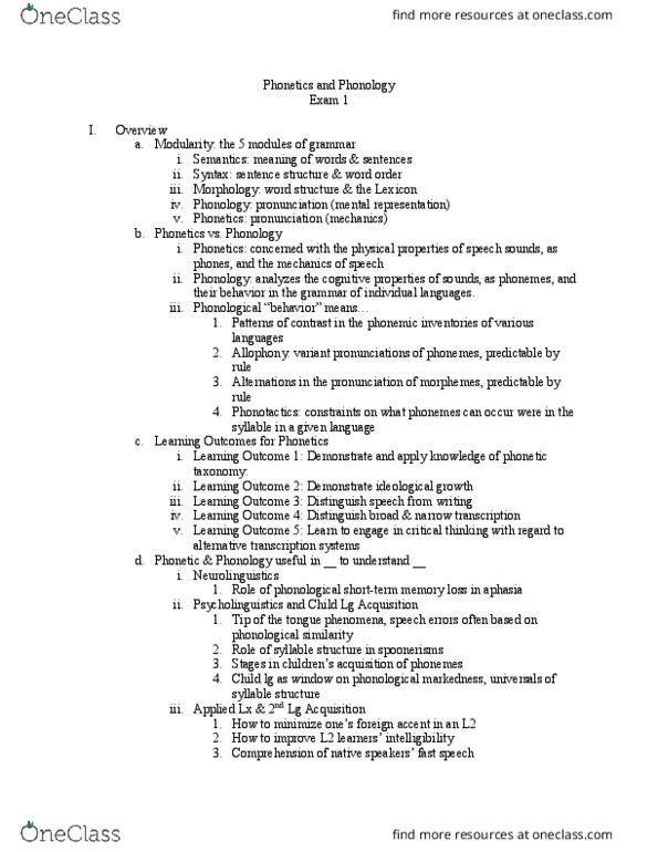 CSCD 2209 Lecture Notes - Lecture 1: Grapheme, Spoken Language, Vocal Folds thumbnail