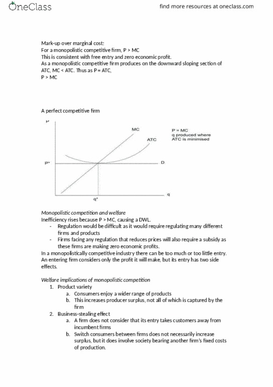 BA 3340 Lecture Notes - Lecture 99: Game Theory, Strategic Dominance, Demand Curve thumbnail