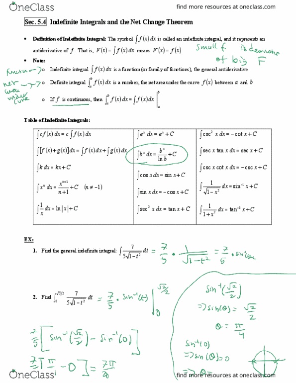 MATH 1225 Lecture Notes - Lecture 3: Antiderivative thumbnail