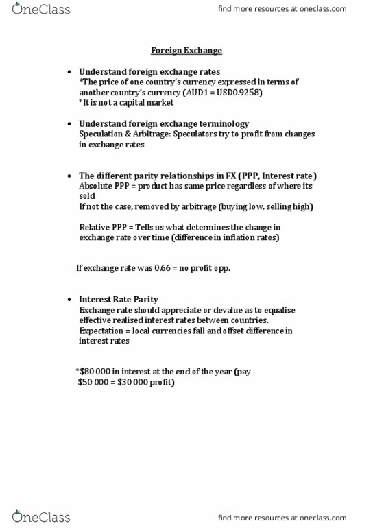 25300 Lecture Notes - Lecture 11: Country Risk, Capital Market, Interest Rate thumbnail