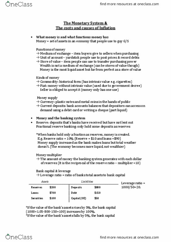 23115 Lecture Notes - Lecture 9: Reserve Requirement, Debit Card, Market Liquidity thumbnail