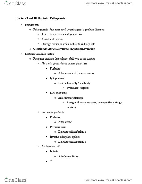 BIO 315 Lecture Notes - Lecture 9: Diarrhea, Fibrin, Antigen thumbnail