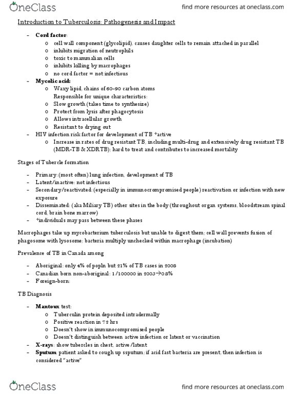 HSCI 212 Lecture Notes - Lecture 11: Hepatotoxicity, Rifampicin, Lymphatic System thumbnail