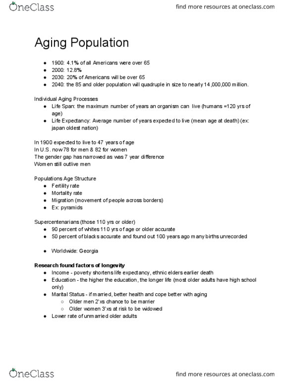 HS 107 Lecture Notes - Lecture 1: Mortality Rate thumbnail