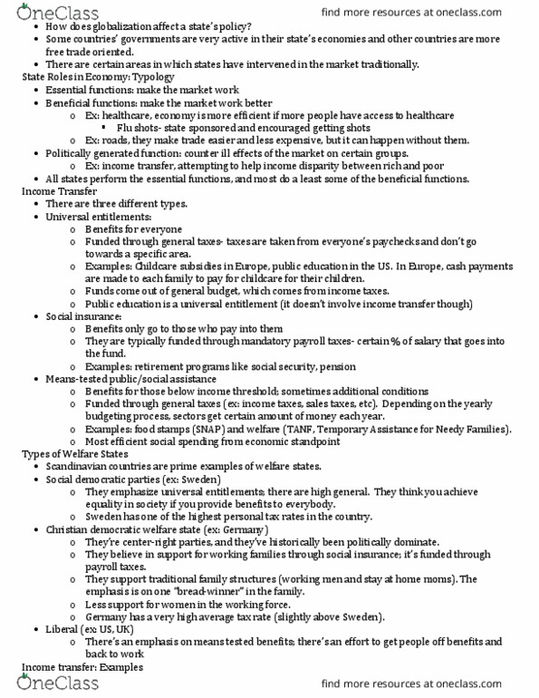 CAS PO 151 Lecture Notes - Lecture 11: Temporary Assistance For Needy Families, Universal Health Care, Government Operations thumbnail