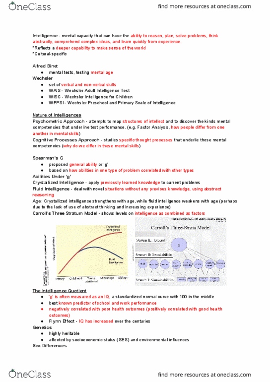 PSYCO105 Chapter Notes - Chapter 10: Conscientiousness, Dyslexia, Mayer-Salovey-Caruso Emotional Intelligence Test thumbnail