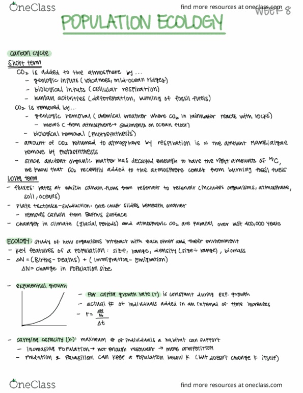 LIFESCI 7B Lecture Notes - Lecture 8: Transect, Genetic Drift, Inbreeding Depression thumbnail