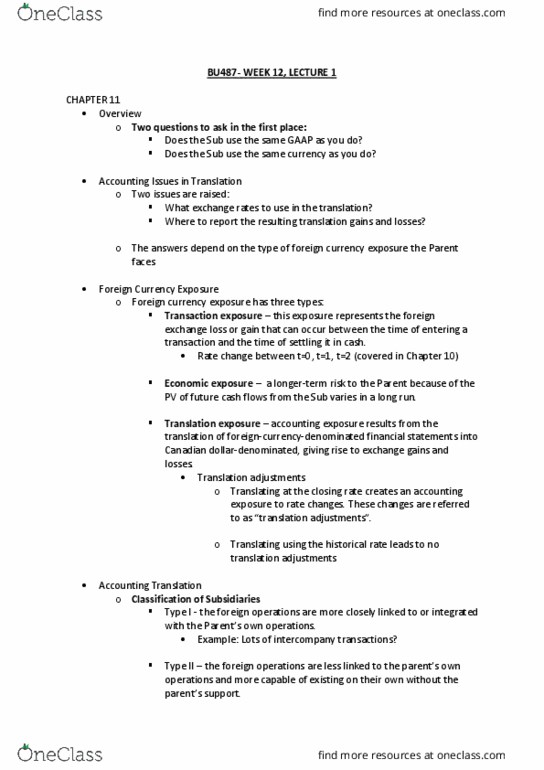 BU487 Lecture Notes - Lecture 23: Income Statement, Purch Group, Spot Contract thumbnail