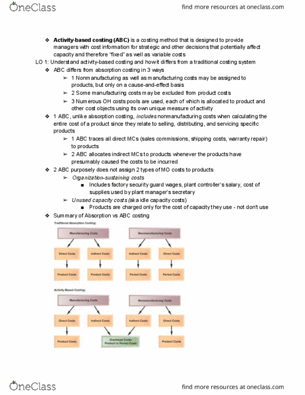 BUS 215 Chapter Notes - Chapter 7: Computer Network, General Ledger, Total Absorption Costing thumbnail