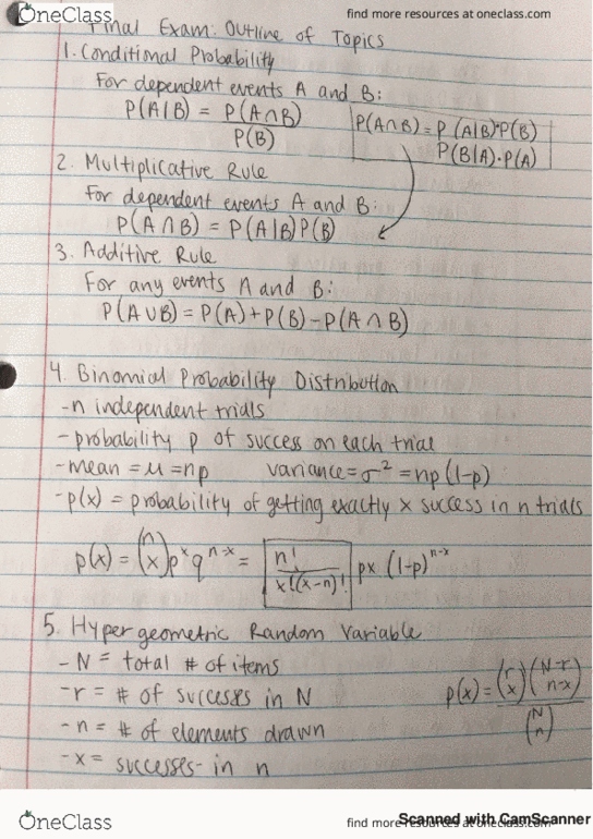 01:960:285 Lecture 14: Intro to Stats for Business Lecture Notes thumbnail