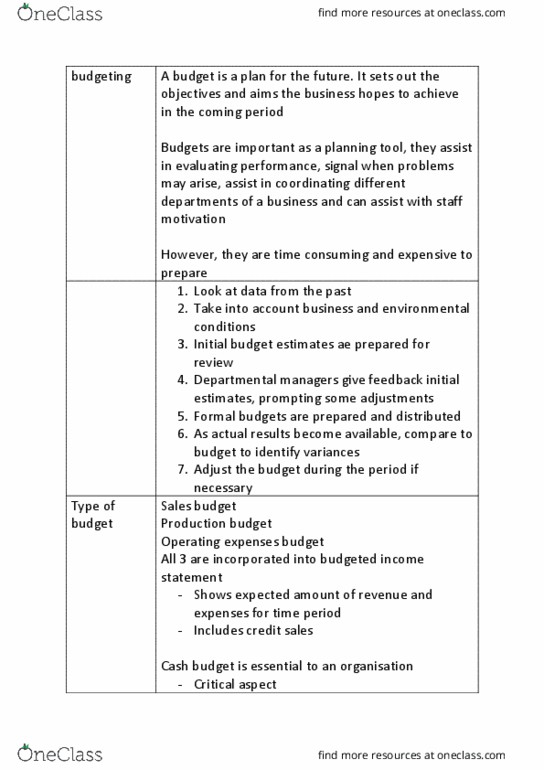 ACC1200 Lecture Notes - Lecture 8: Participatory Budgeting, Income Statement thumbnail