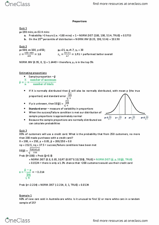 STAT150 Lecture Notes - Lecture 5: Central Limit Theorem, Sample Size Determination, Triangular Distribution thumbnail