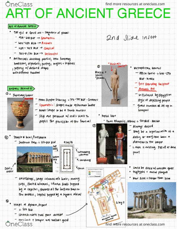 ARTHIST 1A03 Lecture Notes - Lecture 6: Praxiteles, Erechtheion, Red-Figure Pottery thumbnail