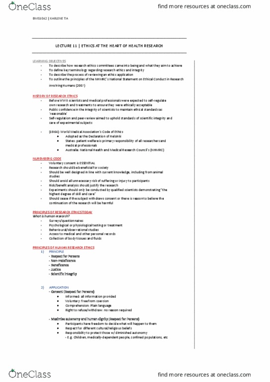 BMS1042 Lecture Notes - Lecture 6: Identifiability, Human Reproduction, Egalitarianism thumbnail