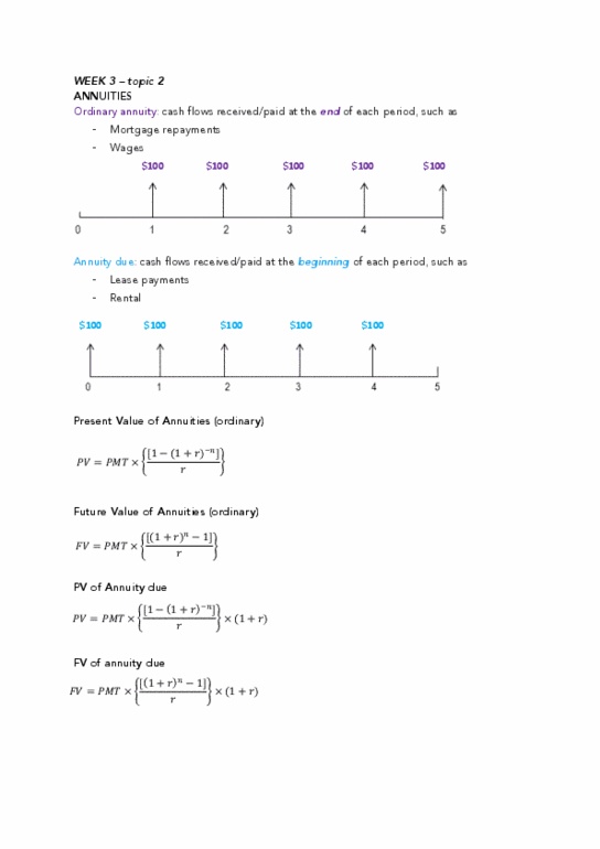 MAF101 Lecture 3: Finance Notes - Week 3 thumbnail