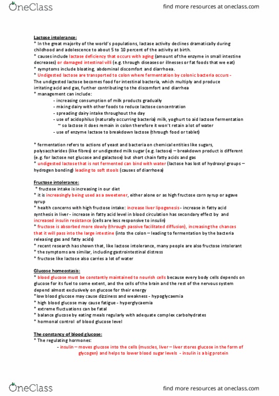 FOOD20003 Lecture Notes - Lecture 10: Dental Plaque, Carbohydrate Metabolism, Dental Caries thumbnail