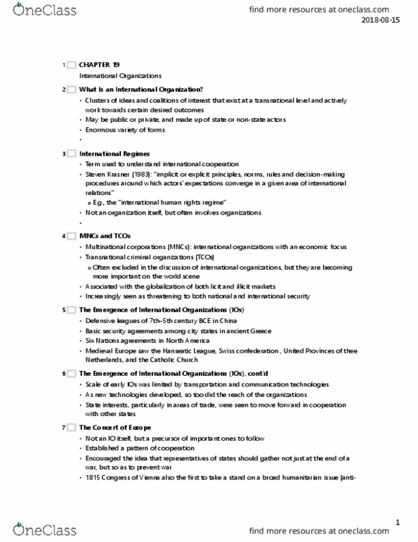 POL S101 Chapter Notes - Chapter 19: United Nations Trusteeship Council, International Covenant On Civil And Political Rights, United Nations Secretariat thumbnail