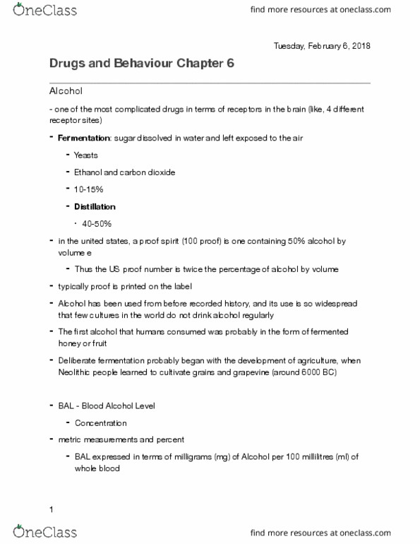 PSYC-2920 Lecture Notes - Lecture 8: Nucleus Accumbens, Desertion, Nmda Receptor thumbnail