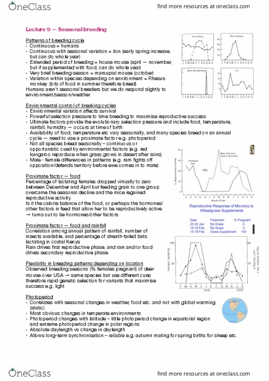 BIOL30001 Lecture Notes - Lecture 9: Estrous Cycle, Cervical Ganglia, Corpus Luteum thumbnail