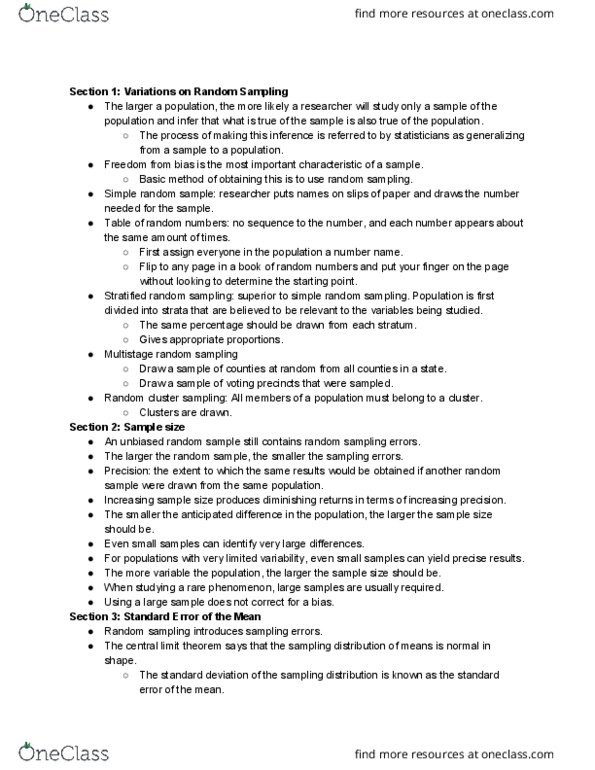 STAT 210 Lecture Notes - Lecture 5: Effect Size, Point Estimation, Analysis Of Variance thumbnail