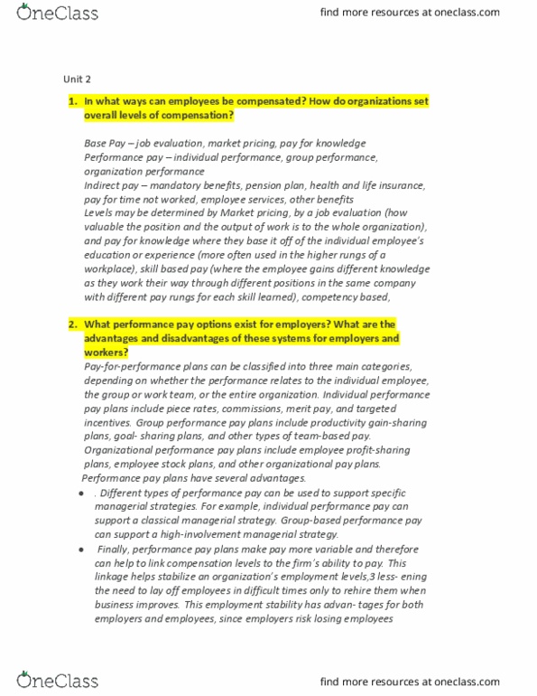 HRMT 326 Lecture Notes - Lecture 1: Reward System, Toyota Electronic Modulated Suspension, Pension thumbnail