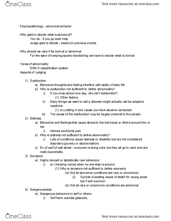 PSY 309 Lecture Notes - Lecture 1: Psyccritiques, Psychoanalysis, Brain Fever thumbnail