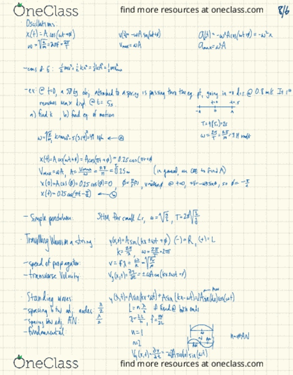 PHYSICS 8A Lecture Notes - Lecture 24: Rudimental thumbnail