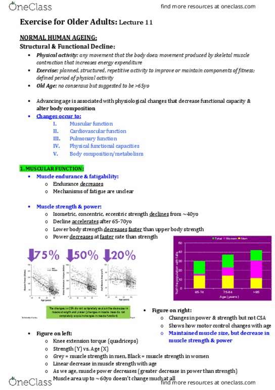 EXSS3023 Lecture Notes - Lecture 12: Bone Density, Stroke Volume, Impaired Glucose Tolerance thumbnail