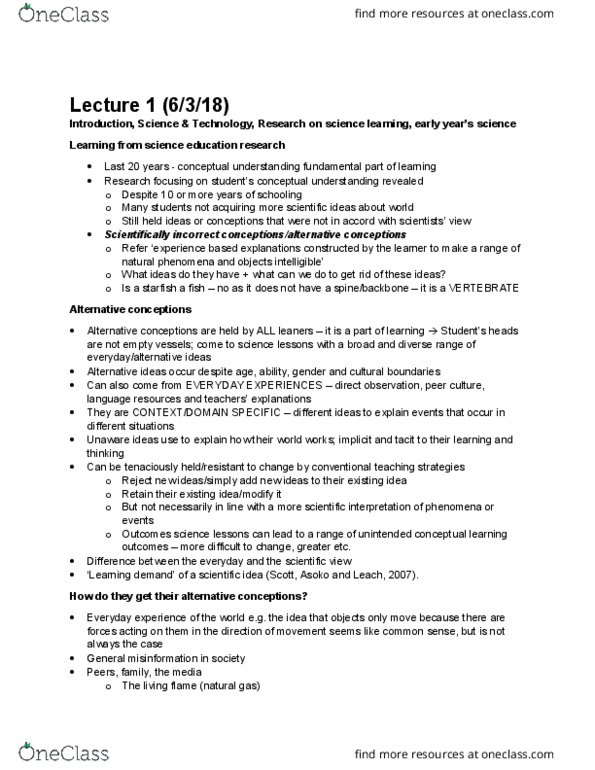 EDUP1005 Lecture Notes - Lecture 1: Ian Chubb, Institute For Operations Research And The Management Sciences, Formative Assessment thumbnail