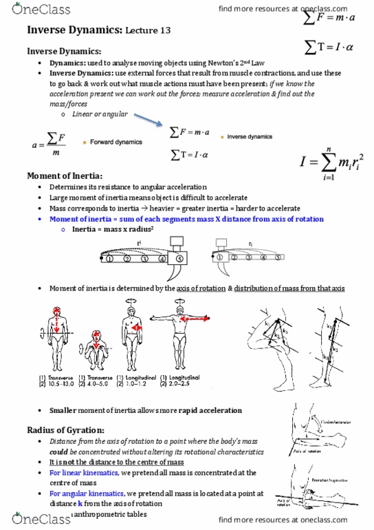 EXSS2018 Lecture Notes - Lecture 13: Ankle, Angular Acceleration, Gyration thumbnail