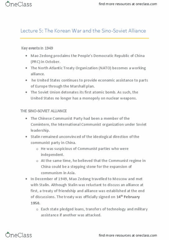 HIST10012 Lecture Notes - Lecture 5: Nsc-68, Nikita Khrushchev, Kims thumbnail
