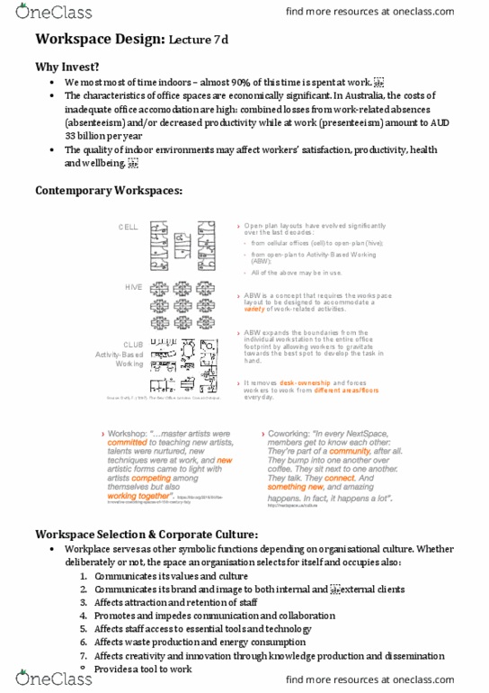 HSBH2008 Lecture Notes - Lecture 17: Biophilia Hypothesis, Conran Octopus, Thermal Comfort thumbnail