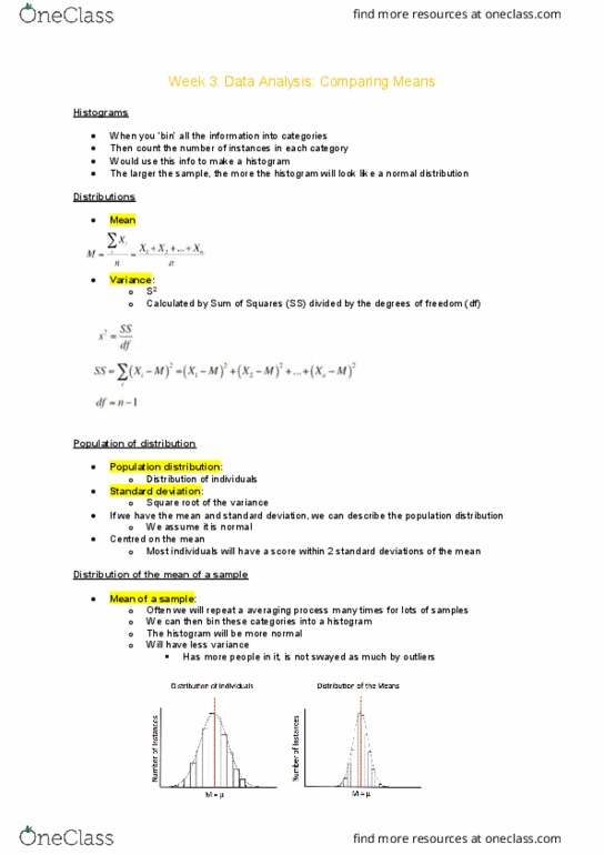 PSYC20006 Lecture Notes - Lecture 3: Statistical Hypothesis Testing, Sigma Sd10, Effect Size thumbnail