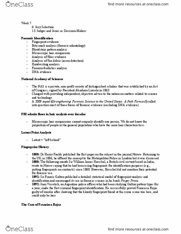 PSYC 162 Lecture Notes - Lecture 1: Firing Pin, Elizabeth Loftus, Response Bias thumbnail