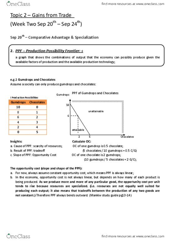 ECO100Y1 Lecture Notes - Gumdrop, Absolute Advantage, Comparative Advantage thumbnail