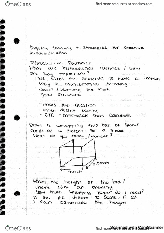 MATH 4495 Lecture 3: inquiry teaching thumbnail