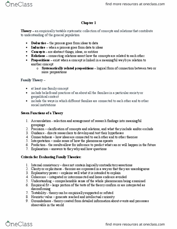 FSW 575 Chapter Notes - Chapter 1: Inculturation, Utility, Explanatory Power thumbnail