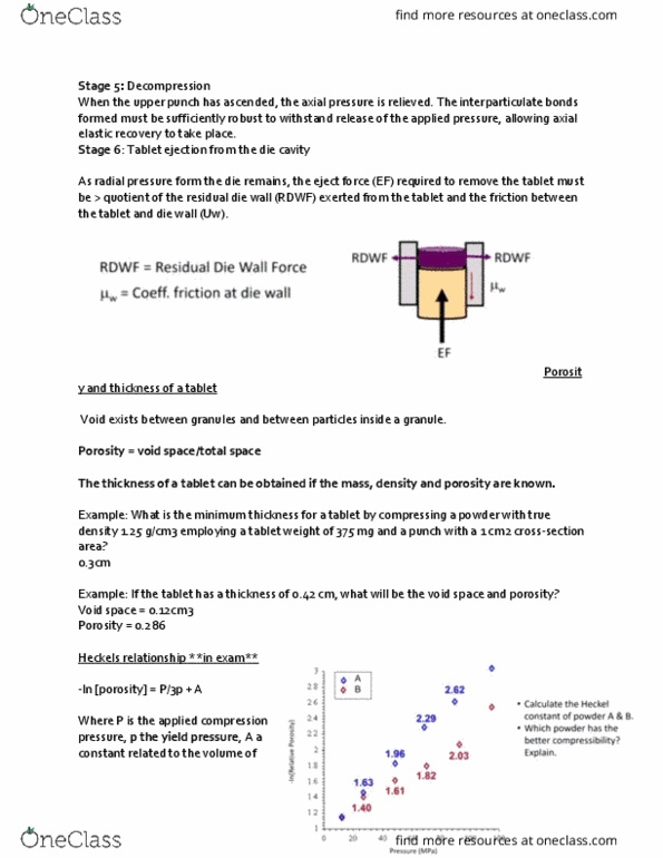 PHAR2823 Lecture Notes - Lecture 7: Bioavailability, Porosity thumbnail