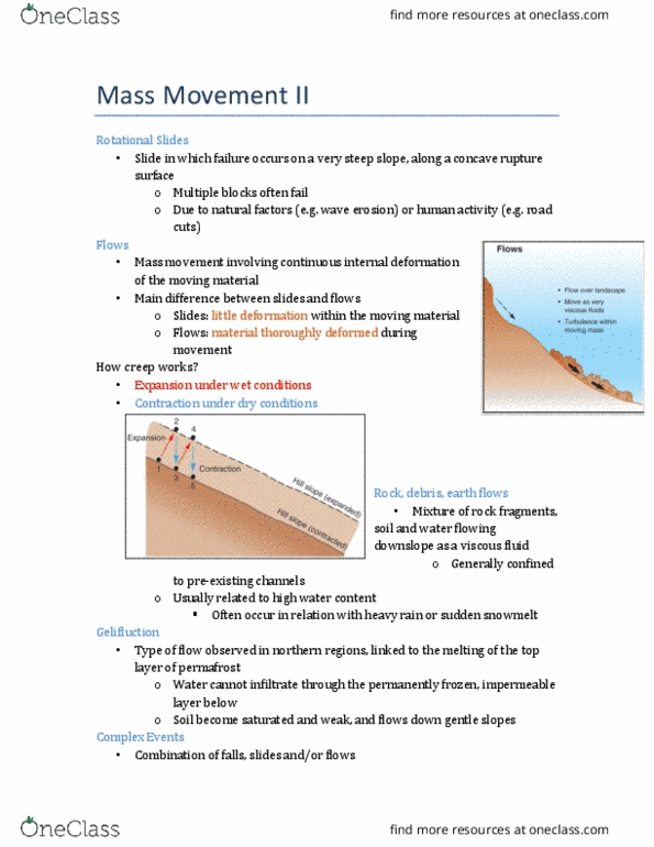 ERTH 2415 Lecture Notes - Lecture 5: Landslide, Subsidence, Permafrost thumbnail